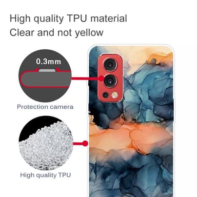 SKALO OnePlus Nord 2 Marmor TPU-cover - #6