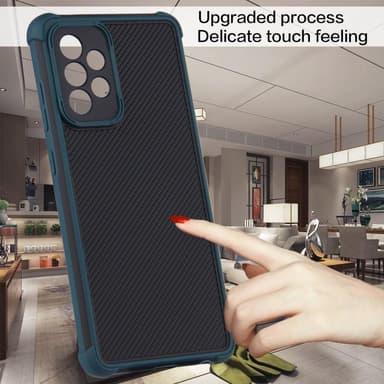 SKALO Samsung A52/A52s Armor Hybrid Bumper Cover - Grøn