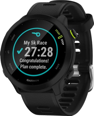 Garmin Forerunner 55 GPS sportswatch (sort)