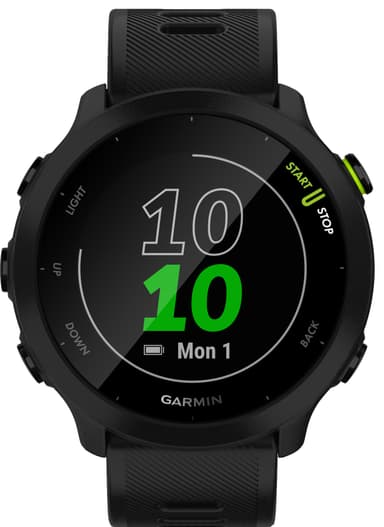 Garmin Forerunner 55 GPS sportswatch (sort)