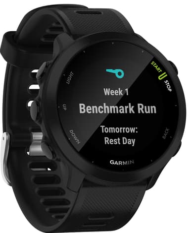 Garmin Forerunner 55 GPS sportswatch (sort)