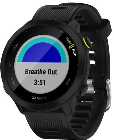 Garmin Forerunner 55 GPS sportswatch (sort)