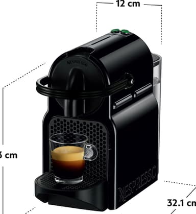 NESPRESSO® Inissia-kaffemaskine fra Delonghi, Sort