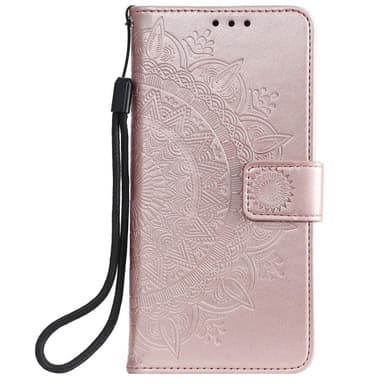SKALO Samsung A52/A52s Mandala Flip Cover - Rosa guld