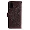 SKALO Samsung A52/A52s Mandala Flip Cover - Mørkebrun
