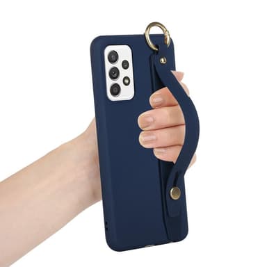 SKALO Samsung A52/A52s Håndrem TPU-cover - Blå