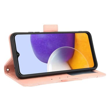 SKALO Samsung A22 5G 6-RUM Pungetaske - Pink