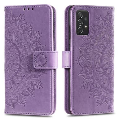 SKALO Samsung A52/A52s Mandala Flip Cover - Lilla