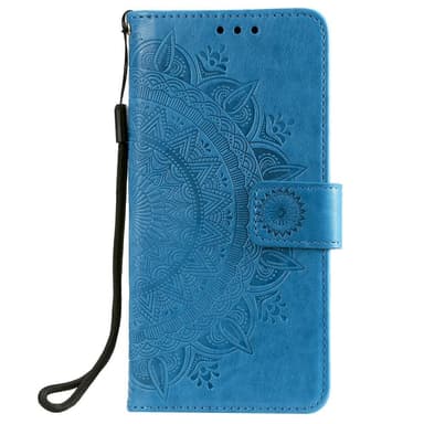 SKALO Samsung A52/A52s Mandala Flip Cover - Blå