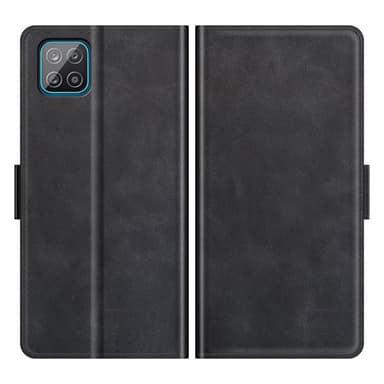 SKALO Samsung A22 5G Premium Wallet Flip Cover - Sort