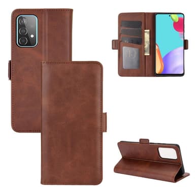 SKALO Samsung A52/A52s Premium Wallet Flip Cover - Brun