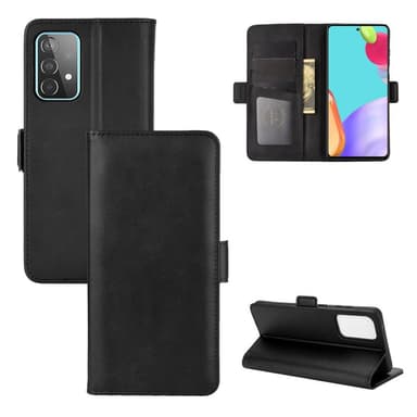 SKALO Samsung A52/A52s Premium Wallet Flip Cover - Sort