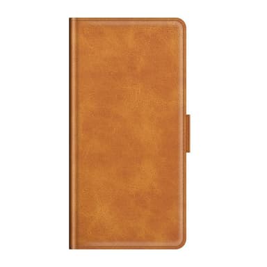 SKALO Samsung A22 5G Premium Wallet Flip Cover - Lys brun