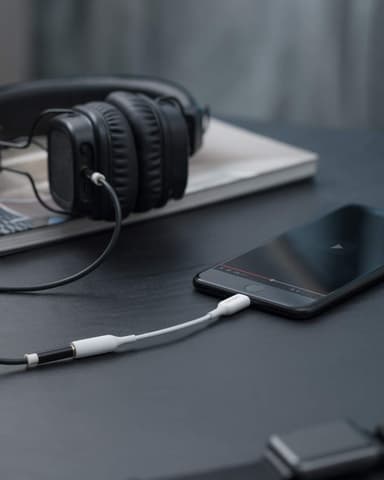 Anker Lightning til 3,5 mm høretelefoner jack-adapter (hvid)