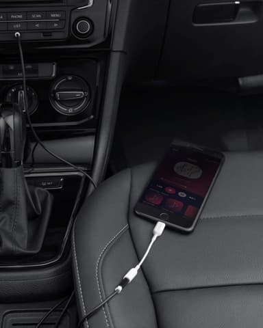 Anker Lightning til 3,5 mm høretelefoner jack-adapter (hvid)