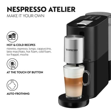 NESPRESSO® Atelier-kaffemaskine fra Krups, Sort