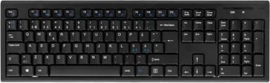 deltaco Wireless keyboard Nordic USB nanoreceiver 10m range black