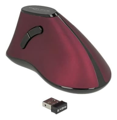 Ergonomisk lodret optisk mus med 5 knapper 2,4 GHz trådløs