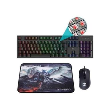 Gaming-tastatur og -mus Hiditec GK400