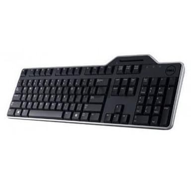 Dell KB-813 tastaturlayout Qwerty, sort, med smartkortlæser, Russsian
