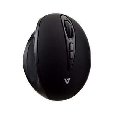 V7 MW400, Ambidextrous, RF trådløst, 1600 dpi, Sort