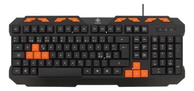 DELTACO GAMING DK110 Tastatur, anti-ghosting, USB, nordisk
