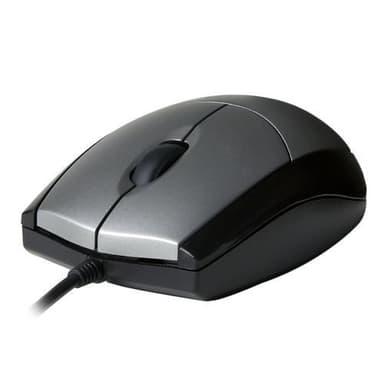 V7 MV3000010-5EC, Optisk, USB Type-A, 1000 dpi, Sort, Sølv