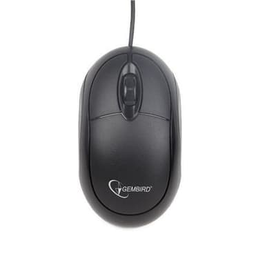Gembird MUS-U-01 Kablet, optisk USB-mus, sort
