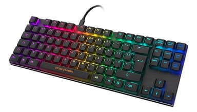 DELTACO GAMING TKL Mekanisk tastatur, brune kontakter, RGB, UK-layout