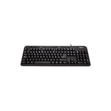 Tastatur iggual CK-BASIC-120T QWERTY USB Sort