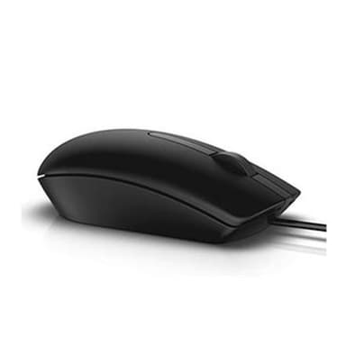 Dell optisk mus MS116 -kabel, sort, USB 2.0, sort