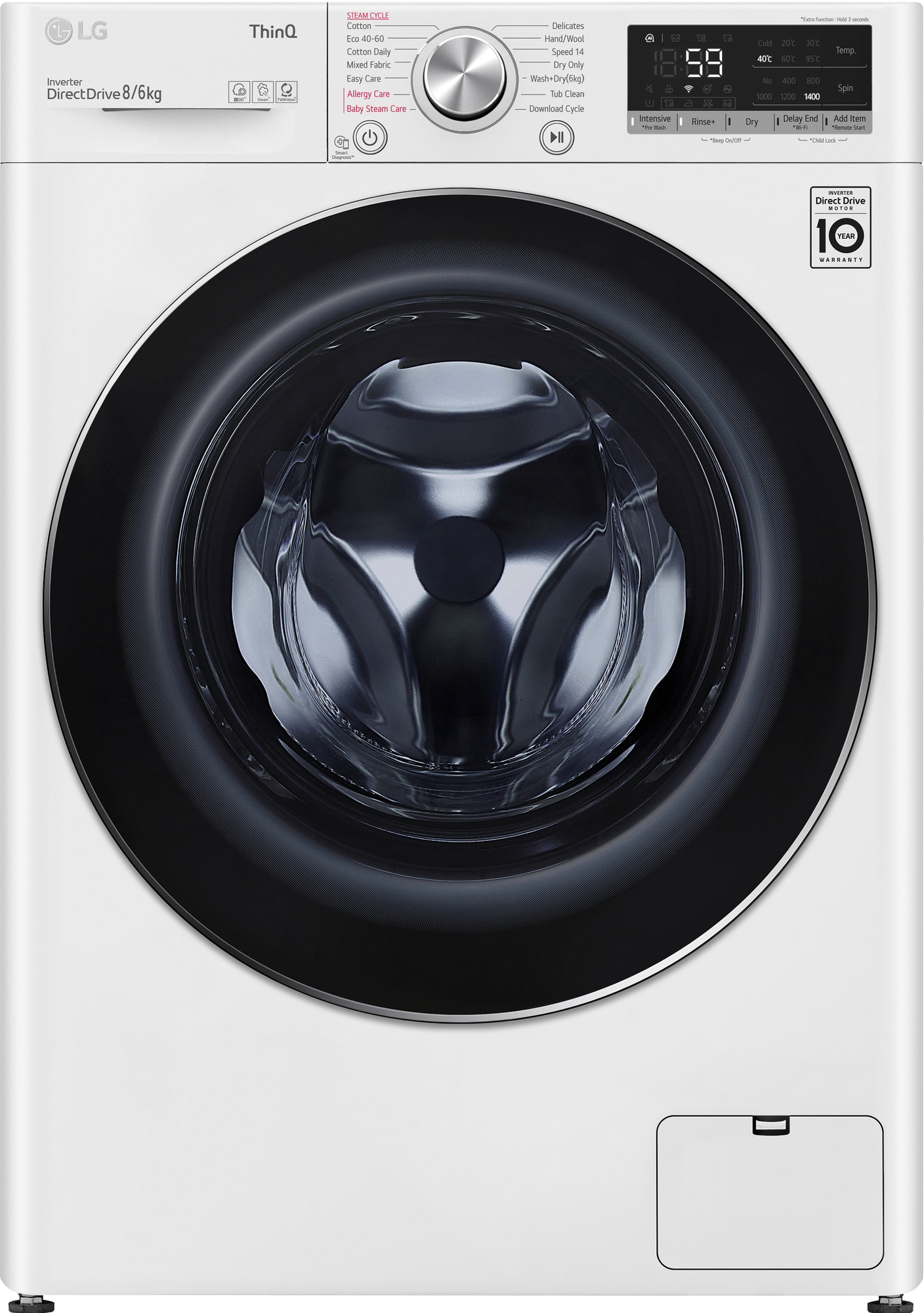 LG vaskemaskine/tørretumbler CV50T6S2E thumbnail