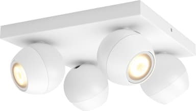 Billede af Philips Hue Buckram spotlys 4x5W (hvid)