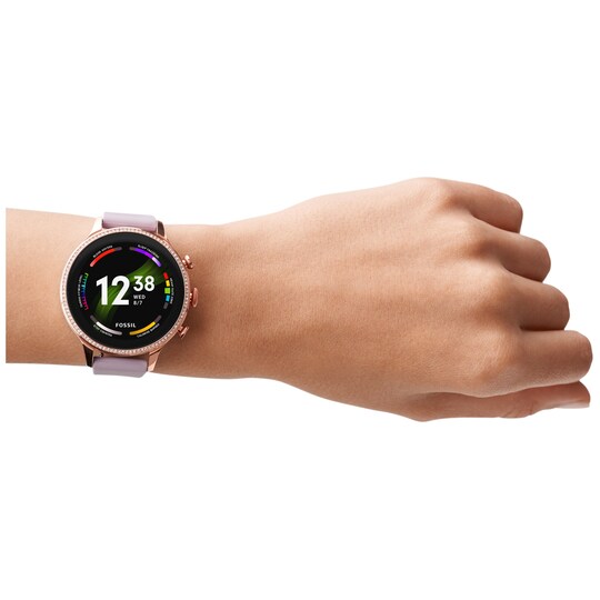 Fossil Gen 6 smartwatch (purple silicone)