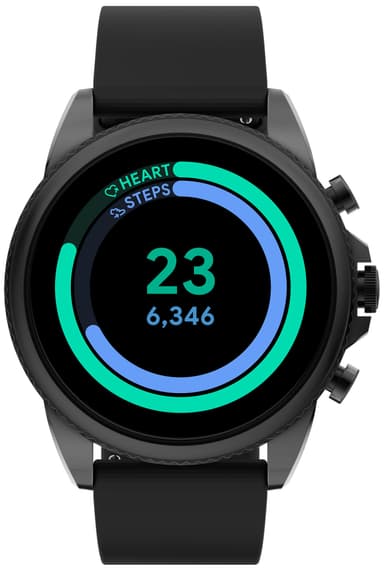 Fossil Gen 6 smartwatch (sort silikone)