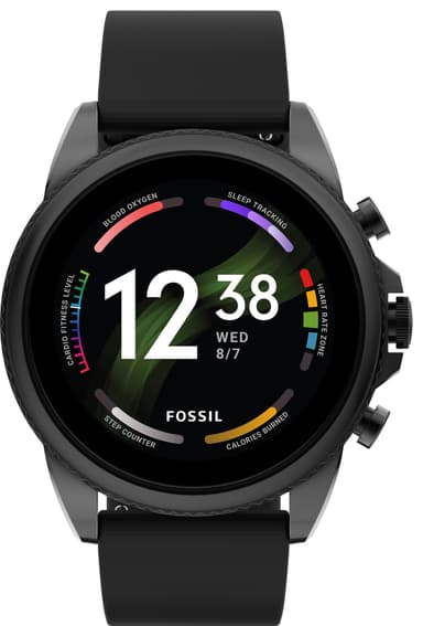 Fossil Gen 6 smartwatch (sort silikone)