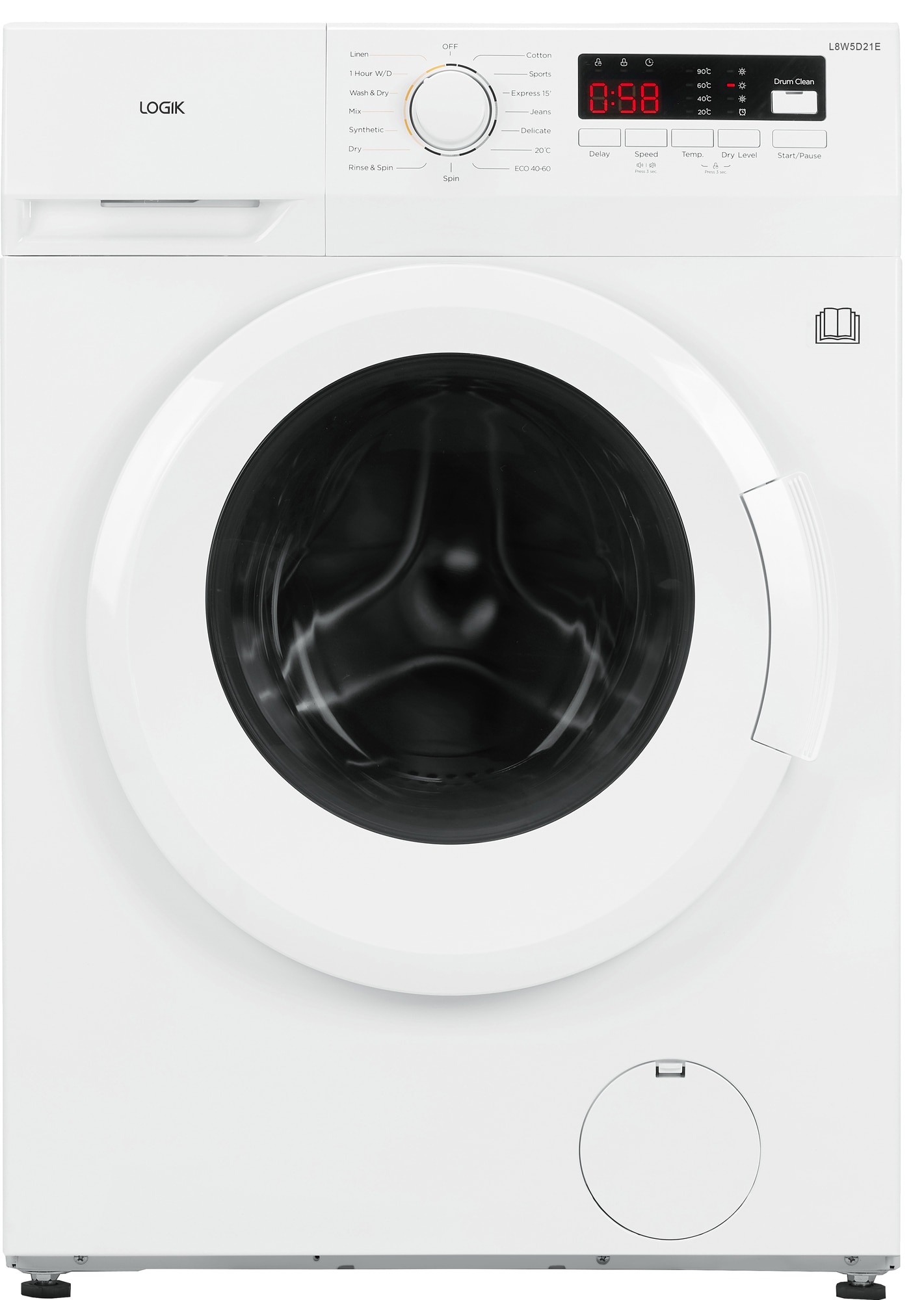 Logik vaskemaskine/tørretumbler L8W5D21E