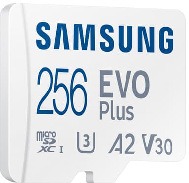 Samsung EVO Plus mikro SD hukommelseskort (256GB)