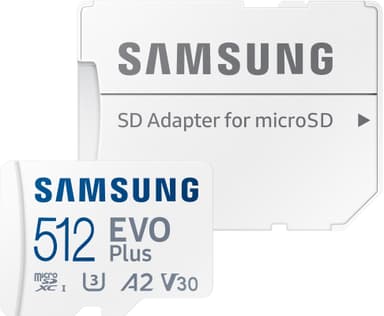 Samsung EVO Plus mikro SD hukommelseskort (512GB)