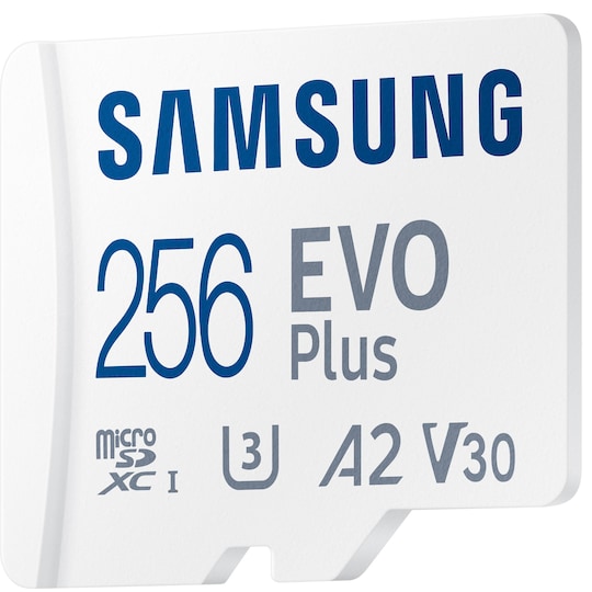 Samsung EVO Plus mikro SD hukommelseskort (256GB)