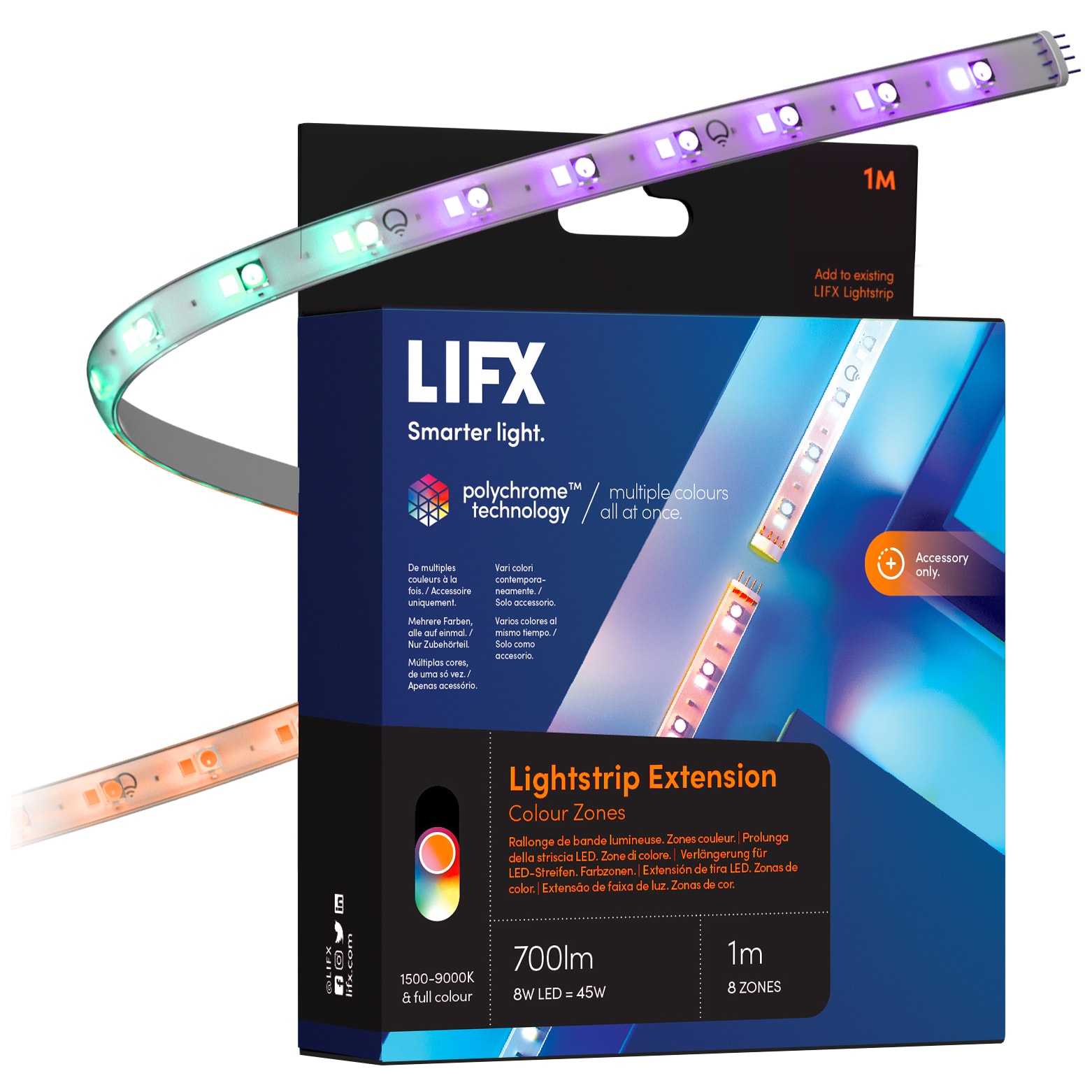Lifx LED-lysstribeudvidelse (1 m) thumbnail