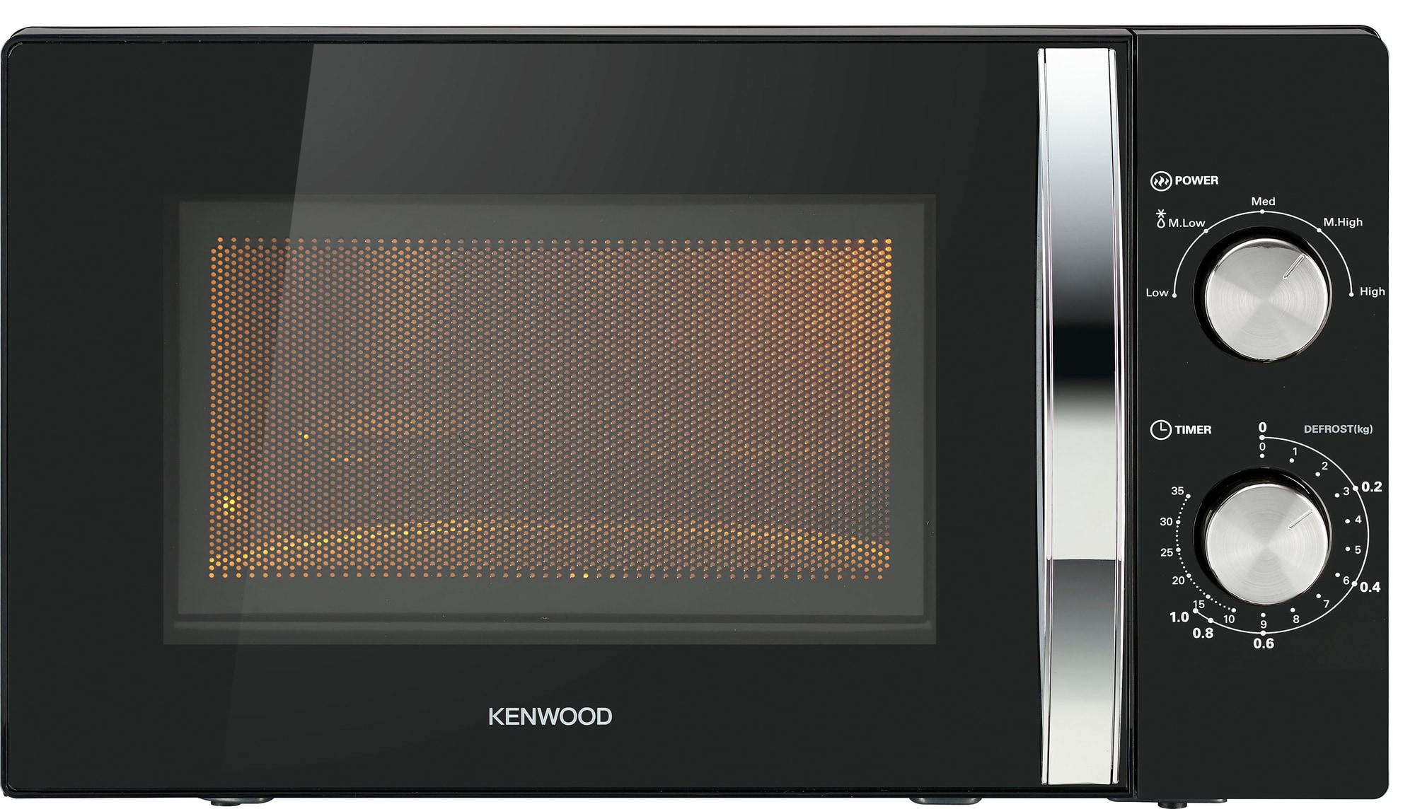 4: Kenwood mikroovn K20MB21E (sort)