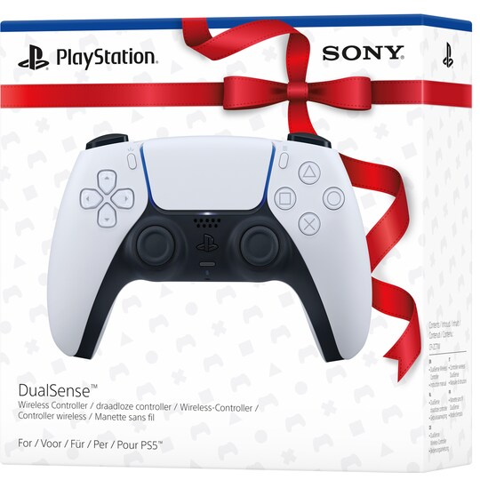 PS5 DualSense trådløs controller Giftwrap Ed. (white)