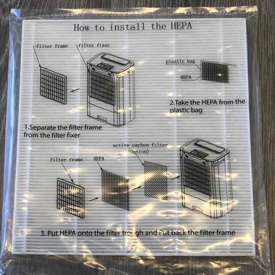 HEPA-filter til affugter Arida S9L Pakke med 3 stk