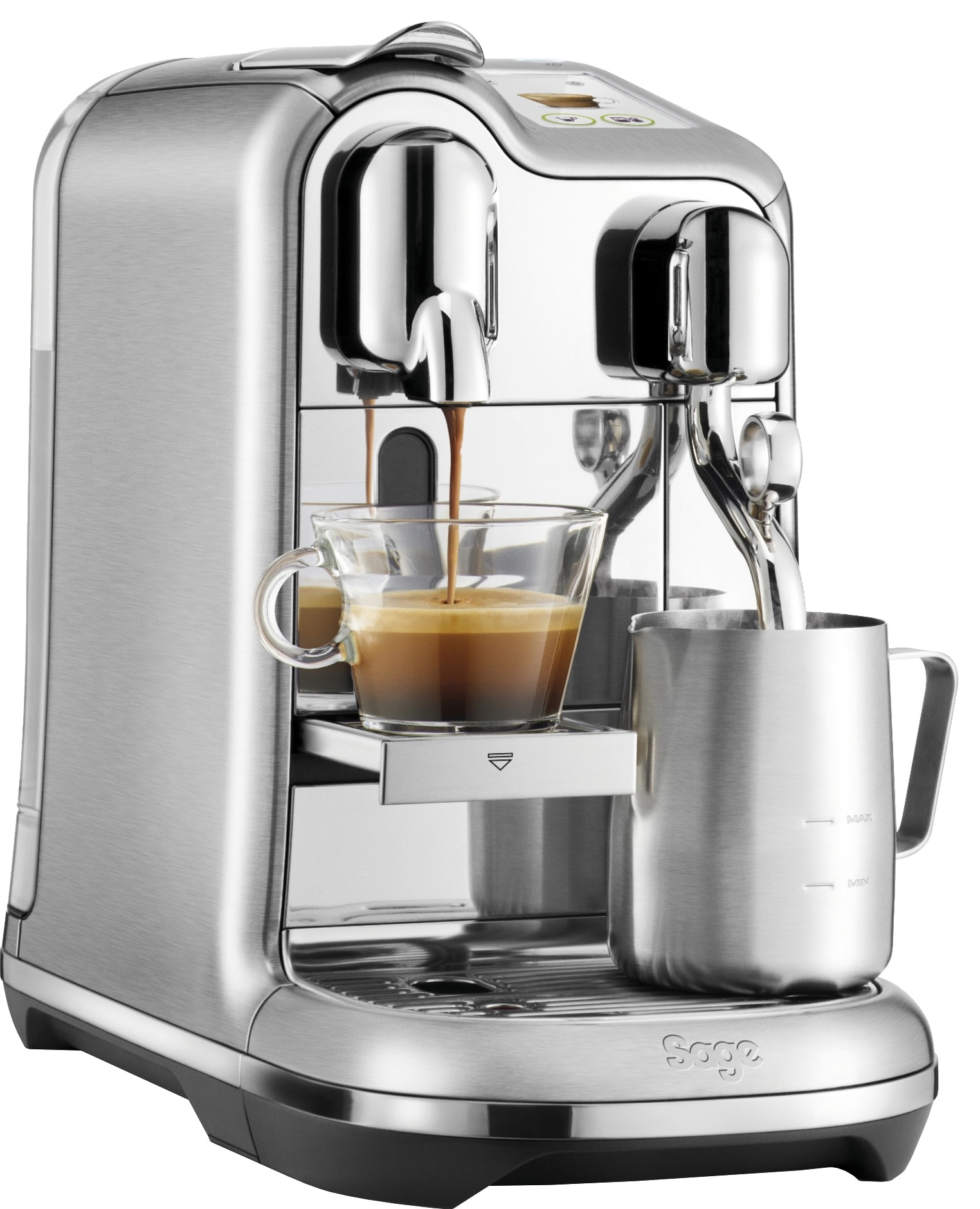 Nespresso fra Sage Creatista Pro kapselkaffemaskine SNE900BSS4END1 thumbnail