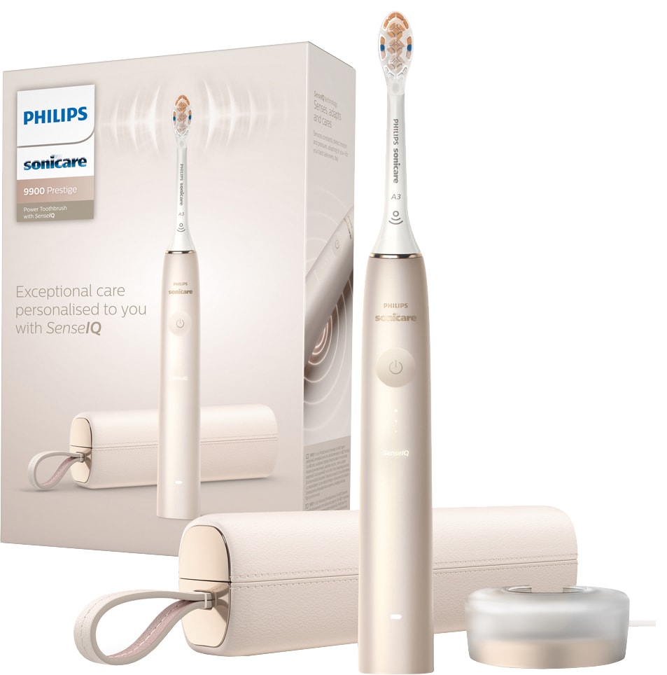 du efter en ny Philips 9900 elektrisk tandbørste HX999211 (champagne), så klik forbi og find bedste pris i dag!
