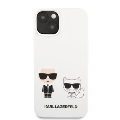 Karl Lagerfeld iPhone 13 Mini Cover Karl & Choupette Hvid