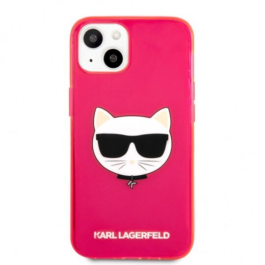 Karl Lagerfeld iPhone 13 Cover Fluo Lyserød