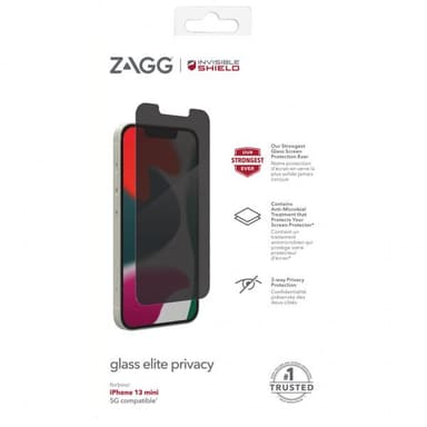 ZAGG InvisibleShield iPhone 13 Mini Skærmbeskytter Glass Elite Privacy