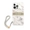 Guess iPhone 13 Pro Cover Marble Design Stripe Grå